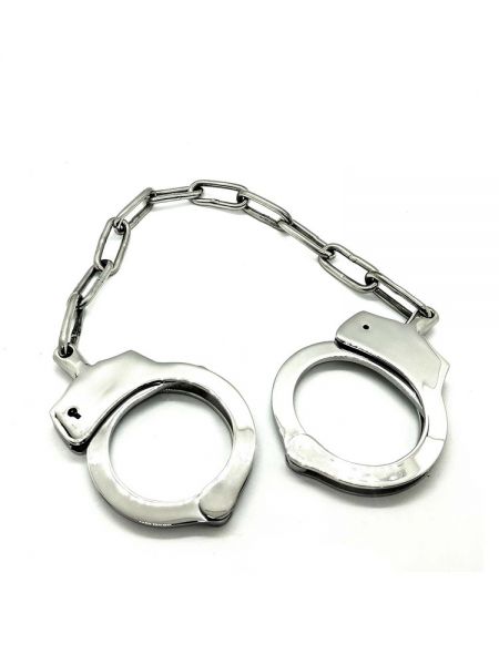 Black Label Stainless Steel Police Handcuffs: Edelstahl-Handschellen