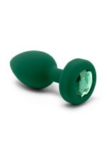 B-Vibe Vibrating Jewel: Vibro-Analplug, emerald