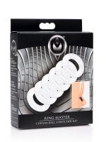 Master Series Ring Master Custom Ball Stretcher Kit: Hodenring-Set 6-teilig, transparent