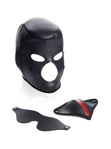 Master Series Scorpion Hood: BDSM-Kopfmaske, schwarz