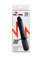 Ass Thumpers Real 10X: Analvibrator, schwarz