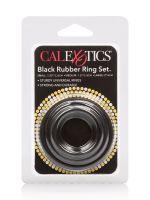 Rubber Ring Set: Penisringe-Set, schwarz