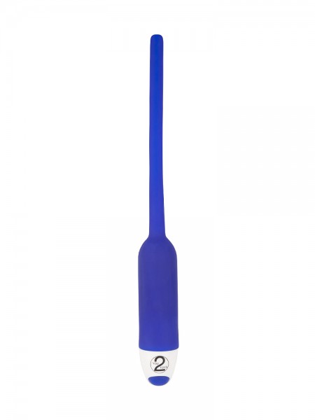 Silikon Dilator: Harnröhrenvibrator, blau