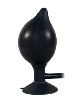True Black: Analplug mit Pumpe, schwarz