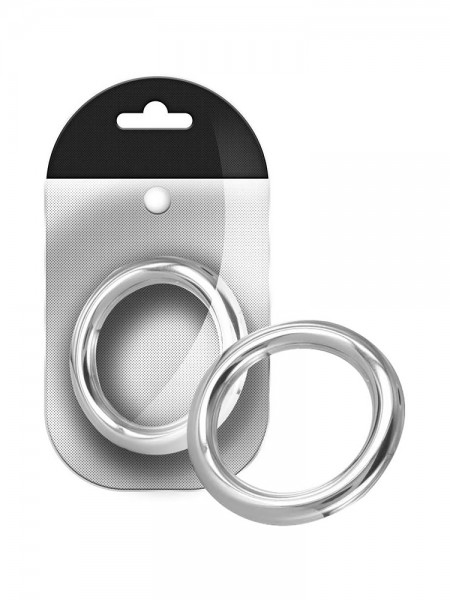 Black Label Stainless Steel Round Cock Ring 10 mm: Edelstahl-Penisring