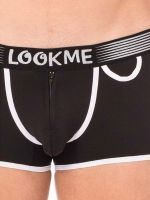 Look Me Funny: Boxerpant, schwarz/weiß