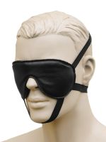 Xx-DreamsToys: Leder-Augenmaske, schwarz