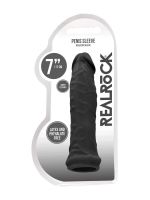 Realrock Penis Sleeve: Penishülle, schwarz
