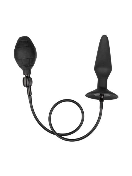 Large Silicone Inflatable Plug: Analplug, schwarz
