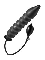 Master Series Accordion Inflatable XL Anal Plug: Analplug mit Pumpe, schwarz