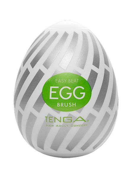 Tenga Egg Easy Beat Brush: Einmal-Masturbator, weiß