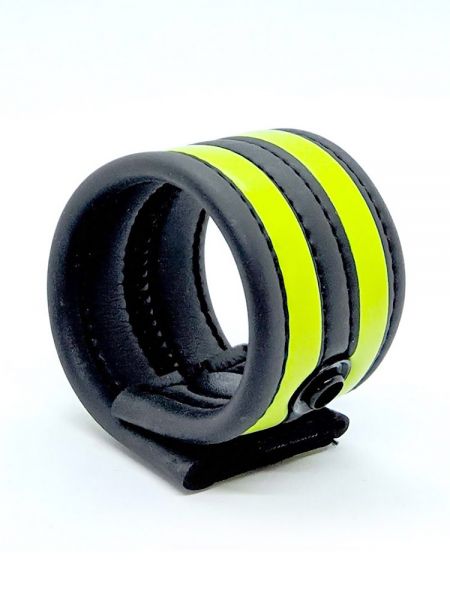 Neoprene Racer Ball Strap: Hodenring, schwarz/neon grün